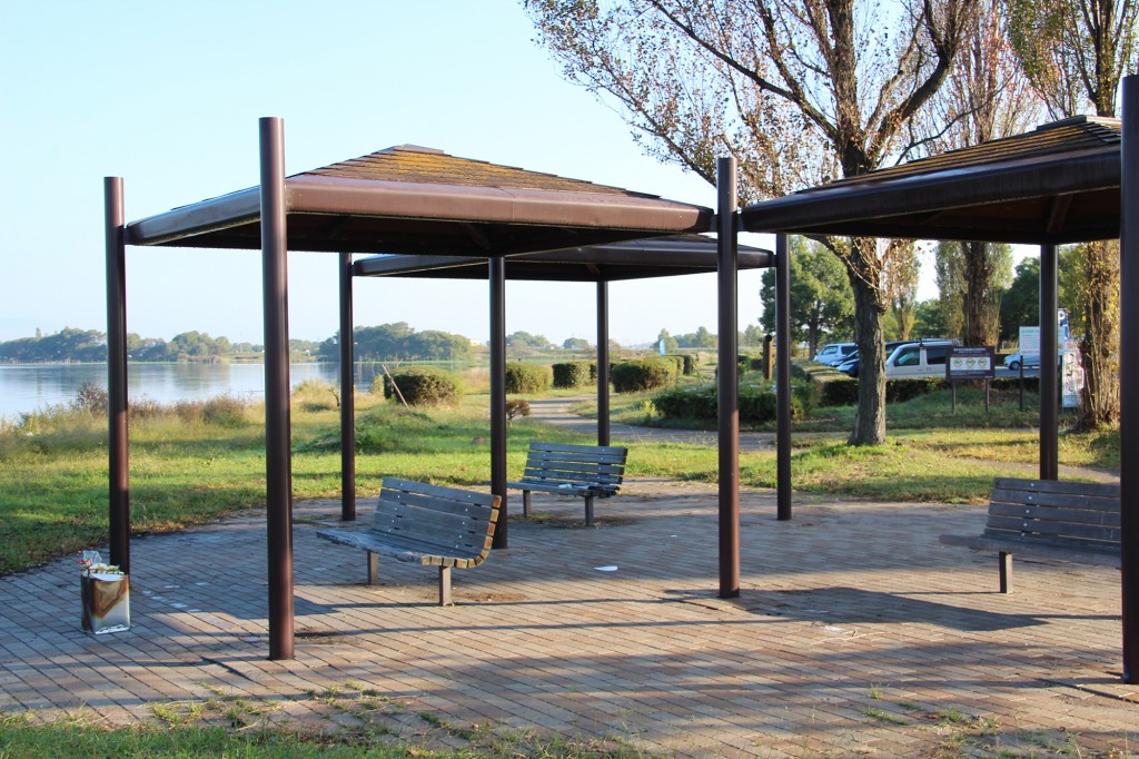 琵琶湖緑地公園　赤野井１　ベンチ